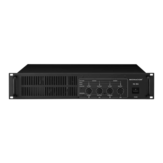 Monacor STA-1004 Mode D'emploi