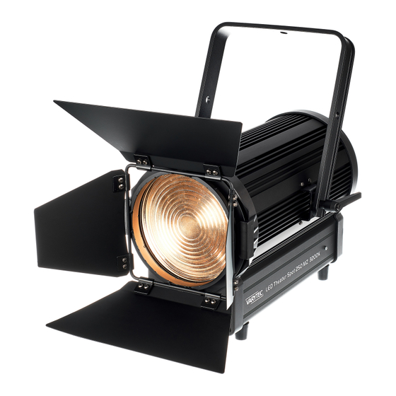 thomann Varytec Spot theatre LED 250 MZ 3200K Notice D'utilisation