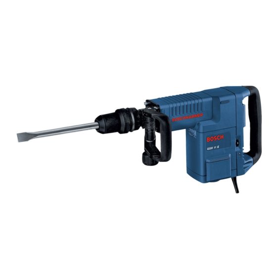 Bosch GSH 11 E Professional Notice Originale