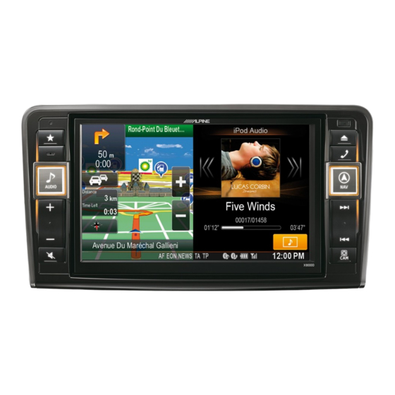 Alpine X800D Mode D'emploi