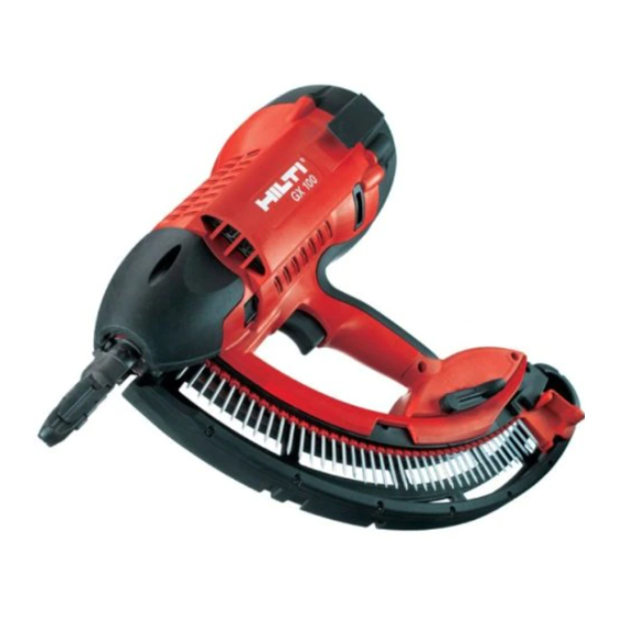 Hilti GX 100 Manuels