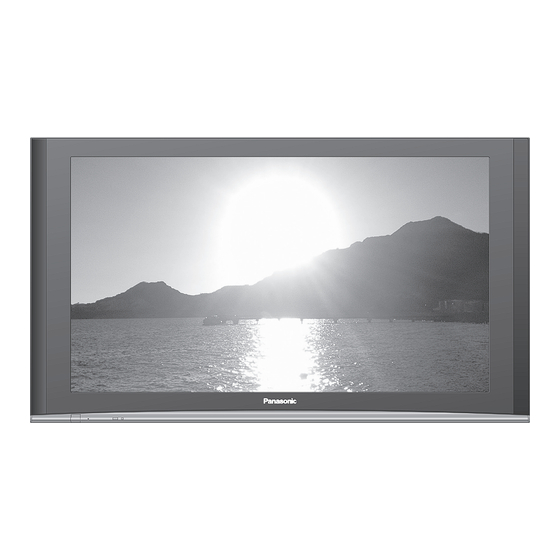 Panasonic VIERA TH-42PY70FA Mode D'emploi