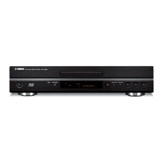 Yamaha BD-S1900 Mode D'emploi