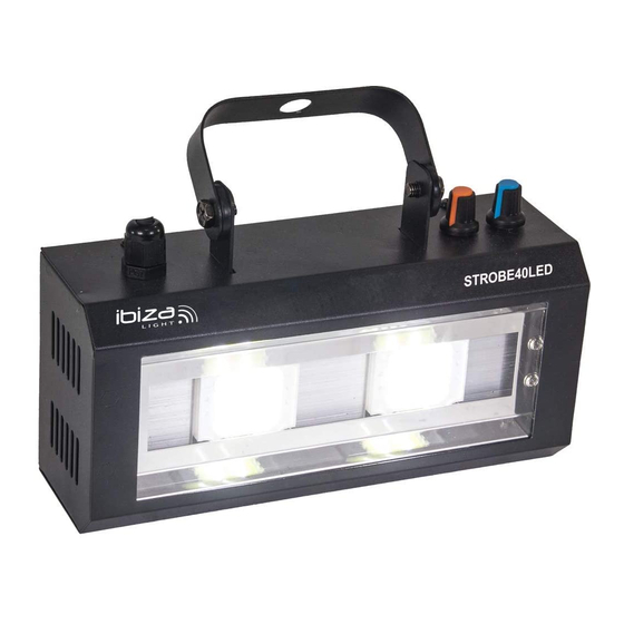 Ibiza Light STROBE40LED Manuel D'utilisation