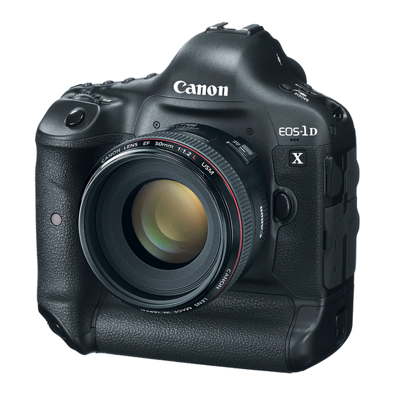 Canon EOS-1DX Mode D'emploi