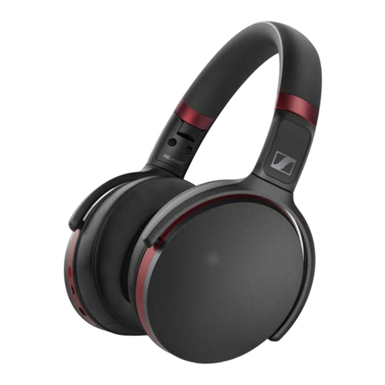 Sennheiser HD 458BT Notice D'emploi