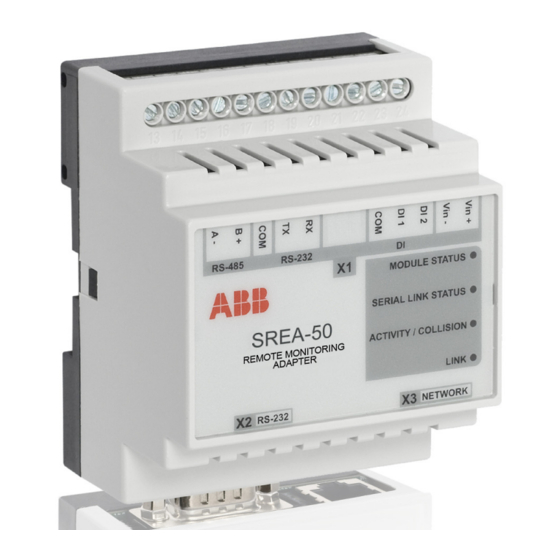 ABB SREA-50 Guide D'installation Et De Mise En Route