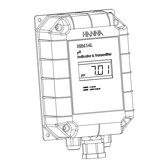 Hanna Instruments HI 8614N Manuel D'utilisation