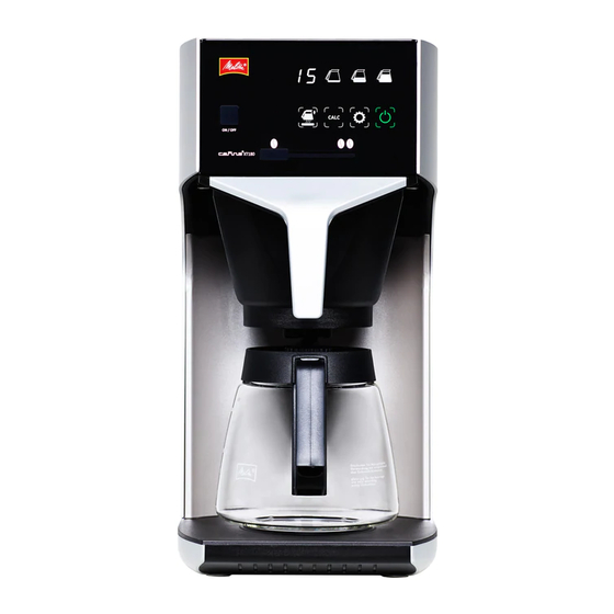 Melitta Cafina XT180 Manuels