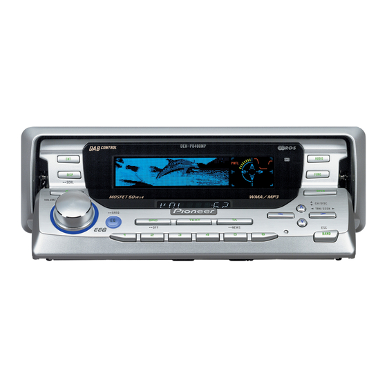 Pioneer DEH-P8400MP Mode D'emploi