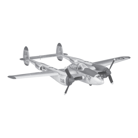 Hobbico P-38 lightning Notice De Montage Et D'utilisation