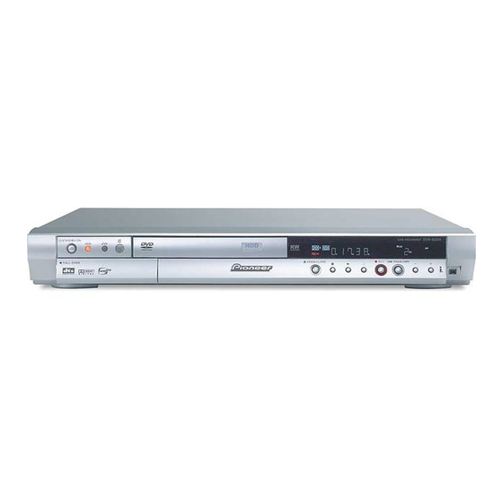 Pioneer DVR-520H Mode D'emploi