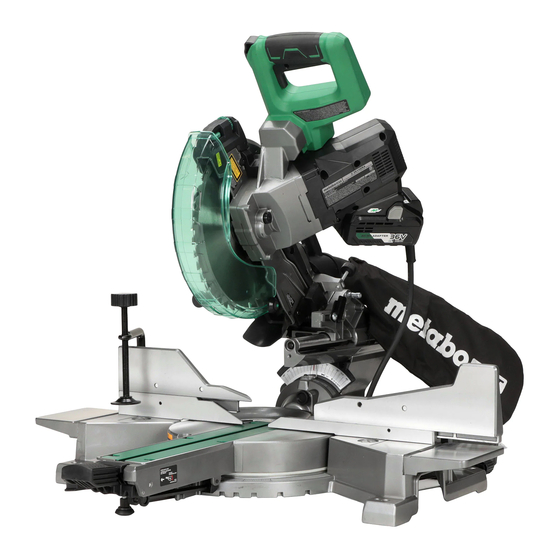 Metabo HPT C 3610DRA Instructions De Sécurité Et Mode D'emploi