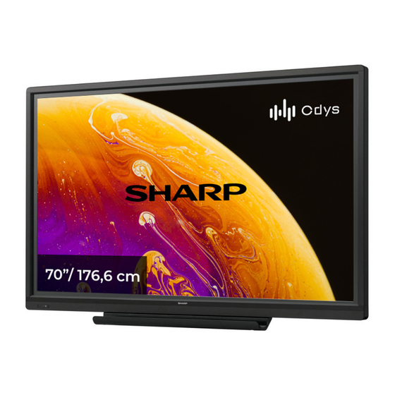 Sharp PN-70TB3 Mode D'emploi