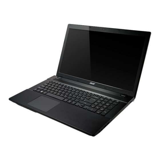 Acer Aspire V3-772 Guide Rapide