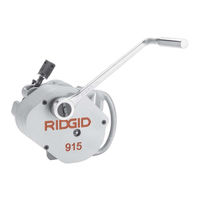 Ridgid 915 Manuel D'utilisation