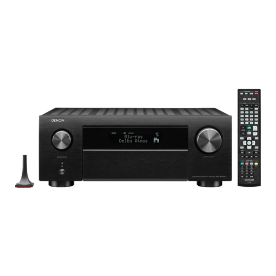 Denon AVC-X4700H Manuel De L'utilisateur