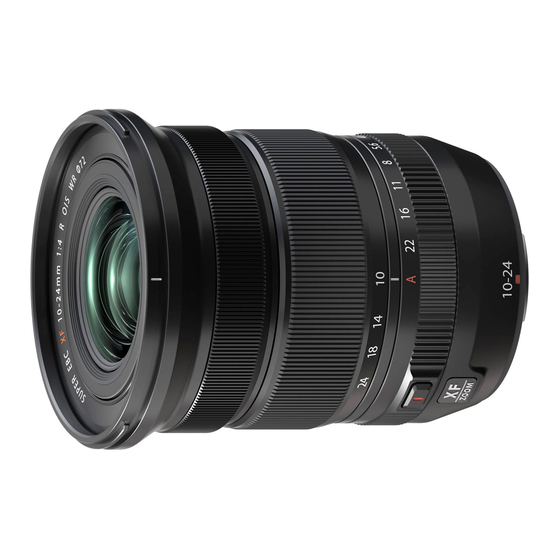 FujiFilm XF10-24mmF4 R OIS WR Mode D'emploi