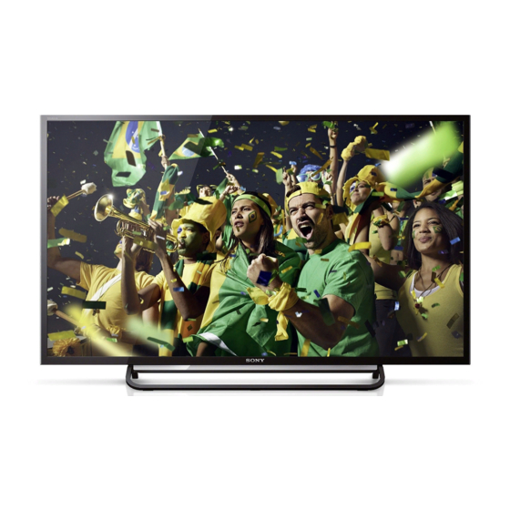 Sony BRAVIA KDL-40R48 B Série Mode D'emploi