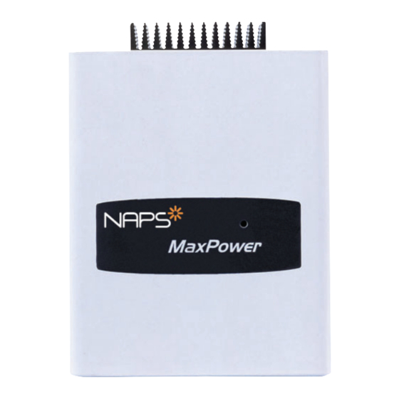 NAPS MaxPower Manuel D'utilisation