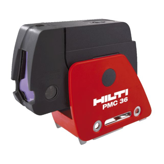 Hilti PMC 36 Mode D'emploi