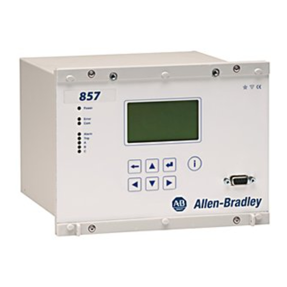 Rockwell Automation Allen-Bradley 857 Série Manuel Utilisateur