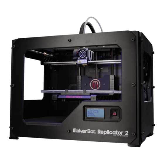 MakerBot Replicator 2 Manuel Utilisateur