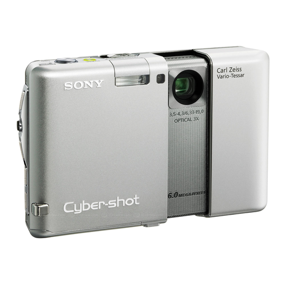 Sony Cyber-shot DSC-G1 Mode D'emploi