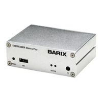 BARIX Exstreamer Store&Play Guide D'installation