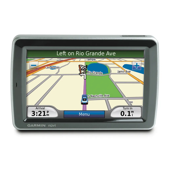 Garmin nüvi 5000 Manuel De Demarrage Rapide