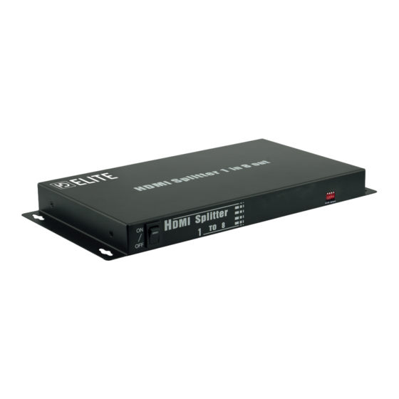 HDElite Splitter HDMI ProHD Manuel D'utilisation