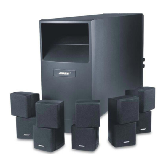 Bose Acoustimass II 15 Série Notice D'utilisation