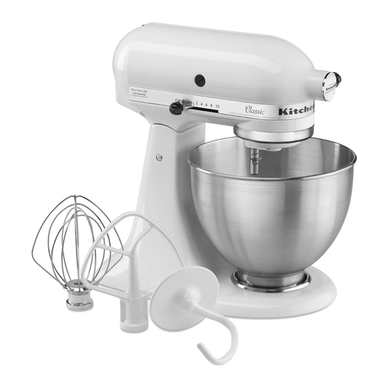 KitchenAid Classic Série Mode D'emploi