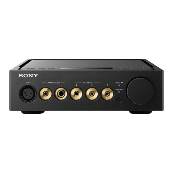Sony TA-ZH1ES Manuel D'instructions