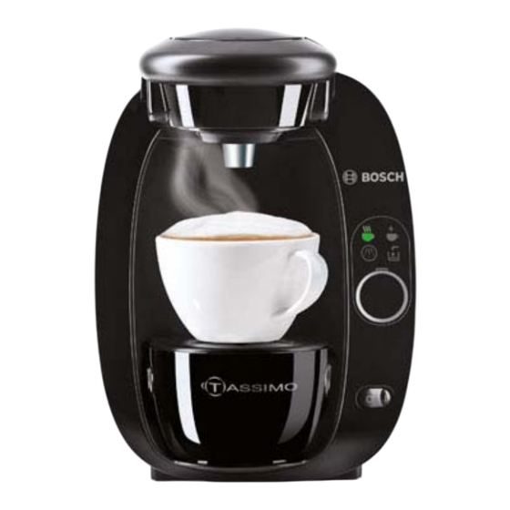 Bosch Tassimo TAS 20 Serie Mode D'emploi