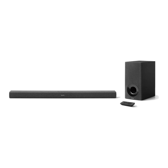 Denon DHTS416BKE2 Manuel D'utilisation