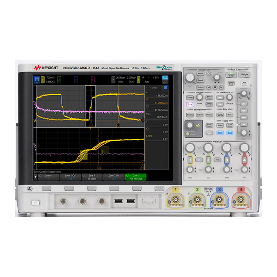 Keysight InfiniiVision 4000 X Série Guide D'utilisation