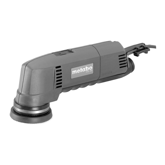 Metabo SX E 400 Notice Originale