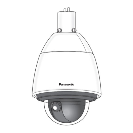 Panasonic WV-CW594A Guide D'installation