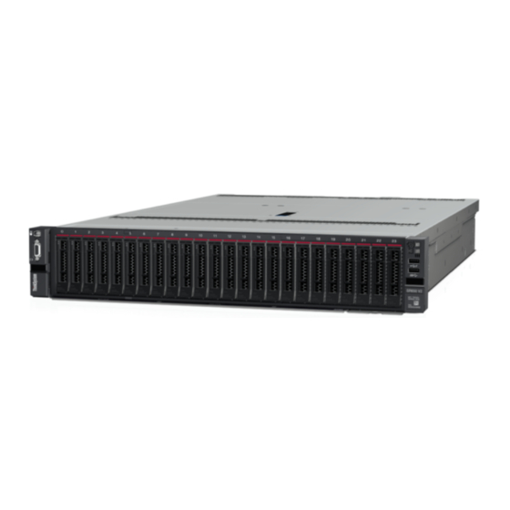 Lenovo ThinkSystem SR650 V2 7Z72 Guide De Référence