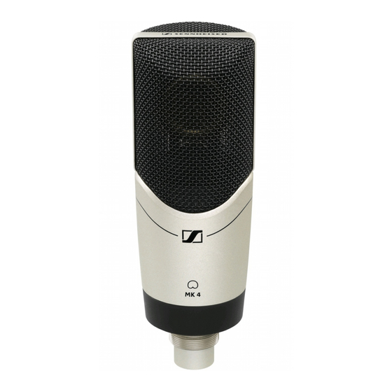 Sennheiser MK 4 Notice D'emploi