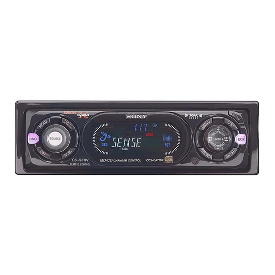 Sony CDX-CA710X Mode D'emploi