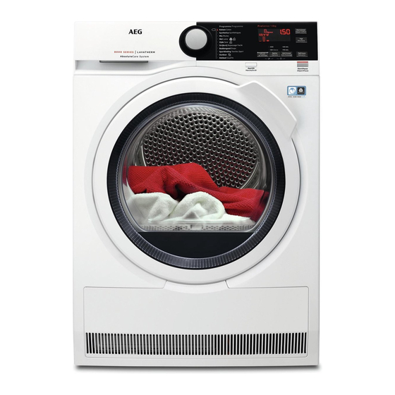 AEG LAVATHERM 8DBE84W Notice D'utilisation