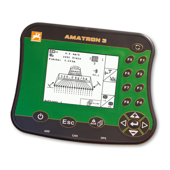 Amazone AMATRON 3 Notice D'utilisation