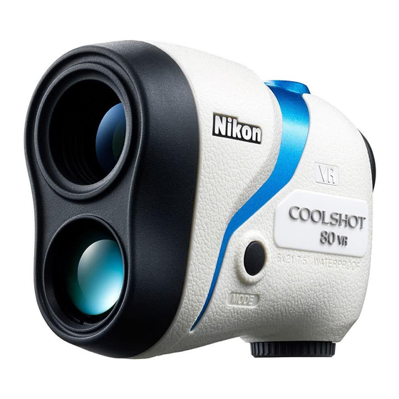 Nikon COOLSHOT 80 i vr Manuel D'utilisation