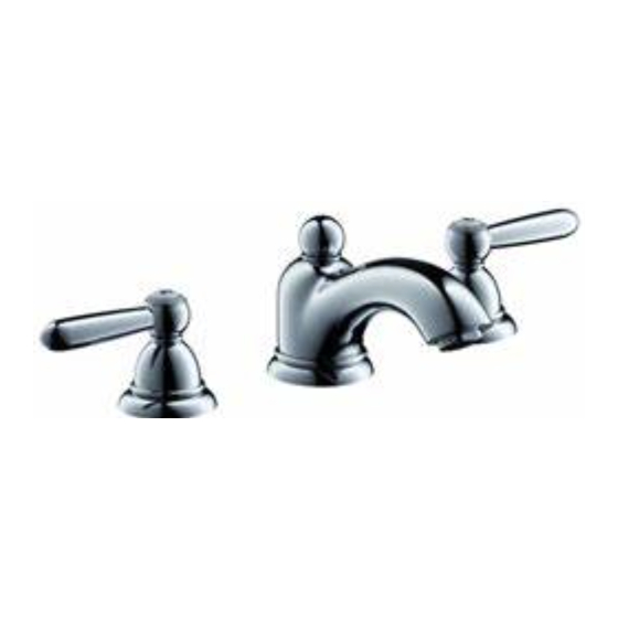 Hansgrohe AXOR Carlton 17235 Série Mode D'emploi / Instructions De Montage