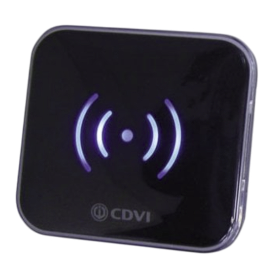 CDVI MOONARWB Mode D'emploi