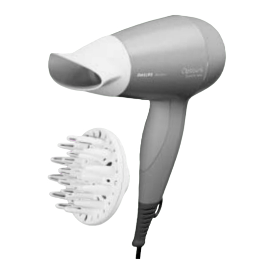 Philips beauty Optistyle silence 1600 HP4843 Manuels