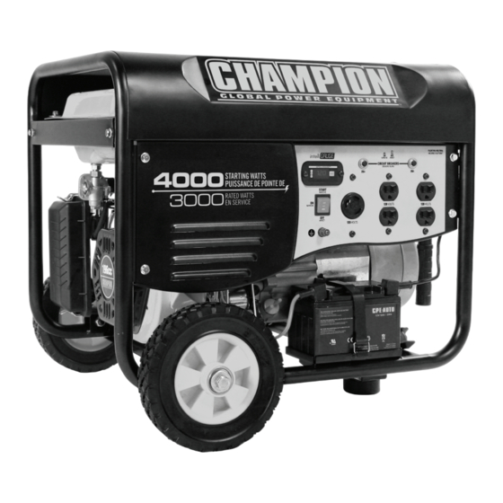 Champion Global Power Equipment 46555 Guide D'entretien Et D'utilisation