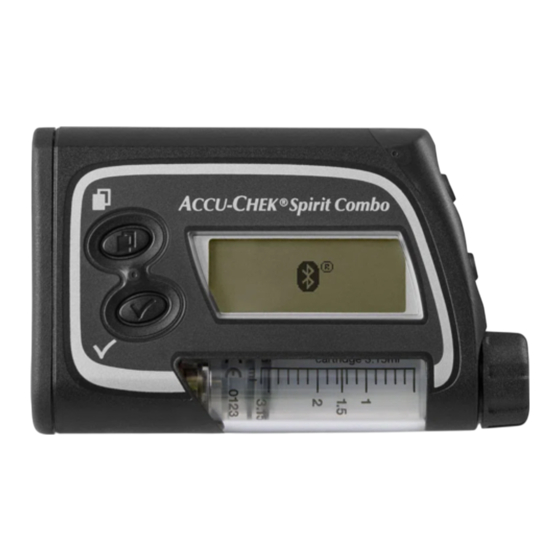 Accu-Chek Spirit Combo Instructions D'utilisation